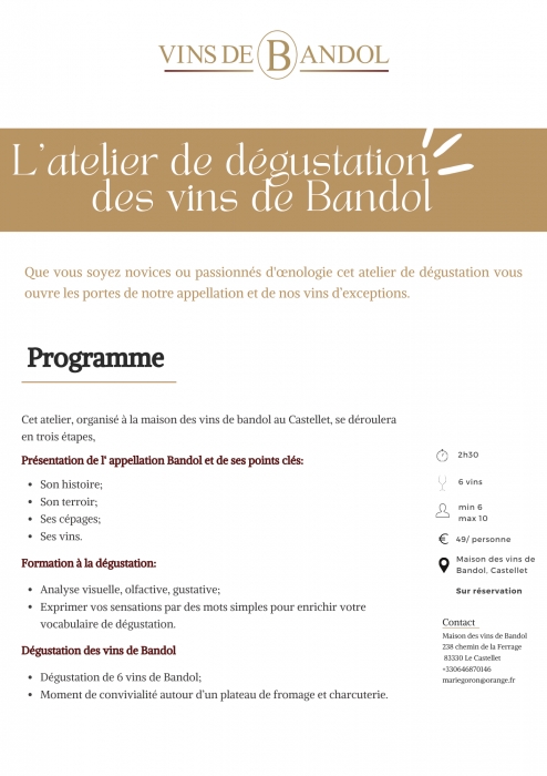 A LA DECOUVERTE DES VINS DE BANDOL